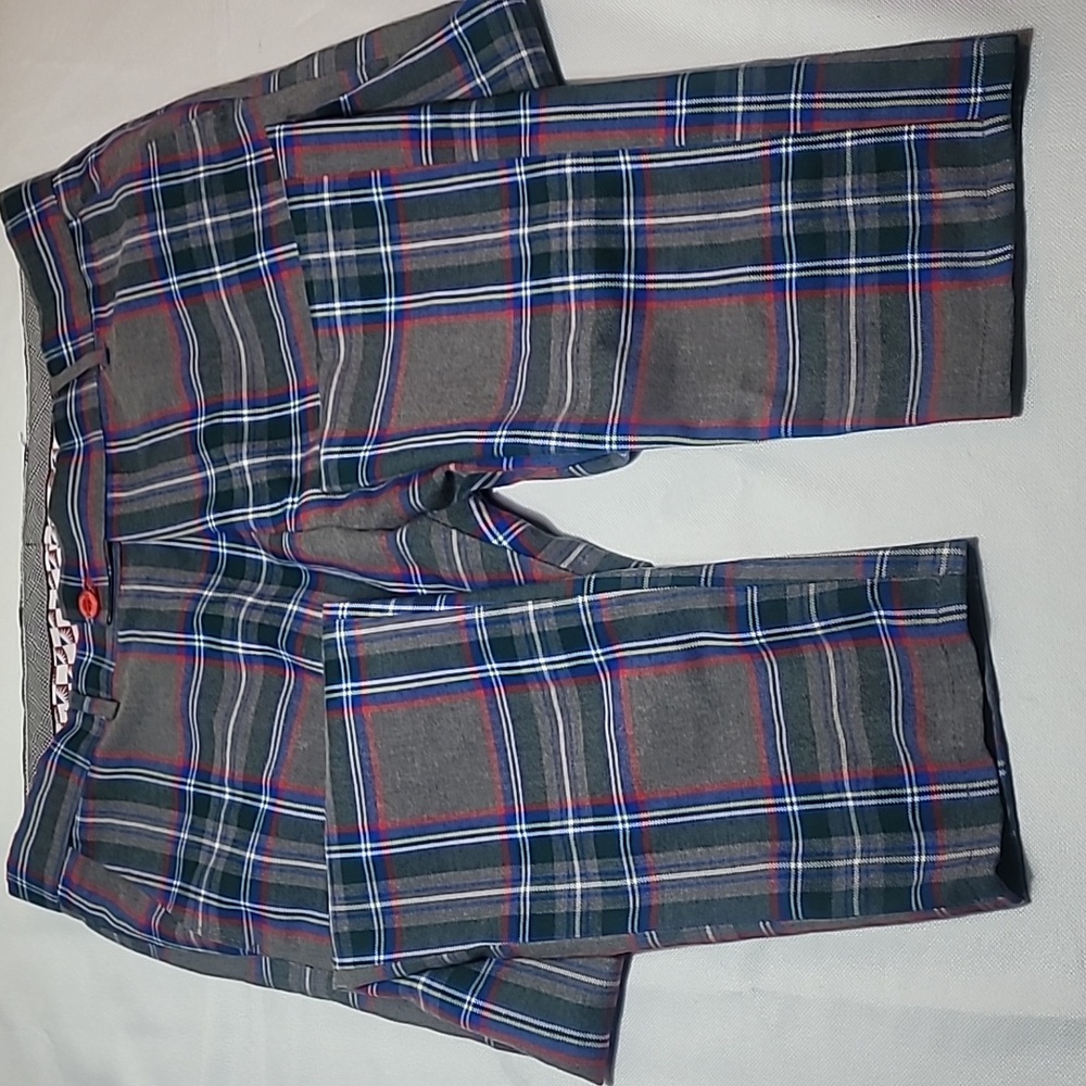DJ PLUS multi colored plaid slim fit pants size Eur 48